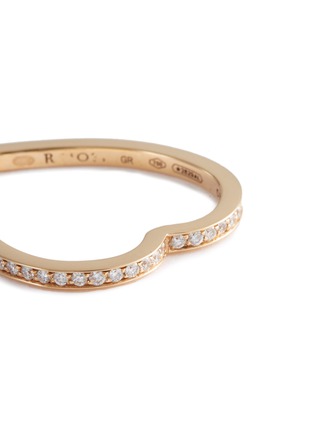 Detail View - Click To Enlarge - REPOSSI - 'Antifer' diamond 18k rose gold single row ring