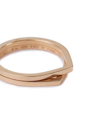 Detail View - Click To Enlarge - REPOSSI - 'Antifer' 18k rose gold double row ring
