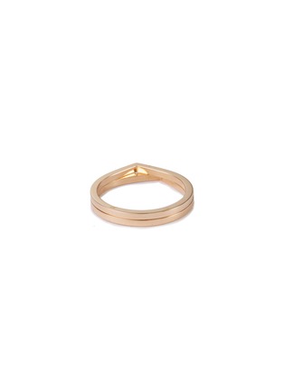 Figure View - Click To Enlarge - REPOSSI - 'Antifer' 18k rose gold double row ring