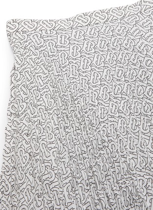 Detail View - Click To Enlarge - BURBERRY - Monogram Print Pleat Skirt