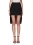 Main View - Click To Enlarge - BURBERRY - Open knee pencil skirt