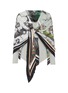 Main View - Click To Enlarge - BURBERRY - Monkey print silk scarf detail off-shoulder bodysuit