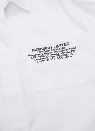  - BURBERRY - Location Print Pocket Oversized Shirt