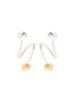 Main View - Click To Enlarge - INSANE - Wavy loop 18k gold plated silver earrings