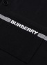  - BURBERRY - Logo embroidered wool knit polo shirt