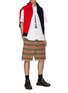 Figure View - Click To Enlarge - BURBERRY - Graphic print cape T-shirt