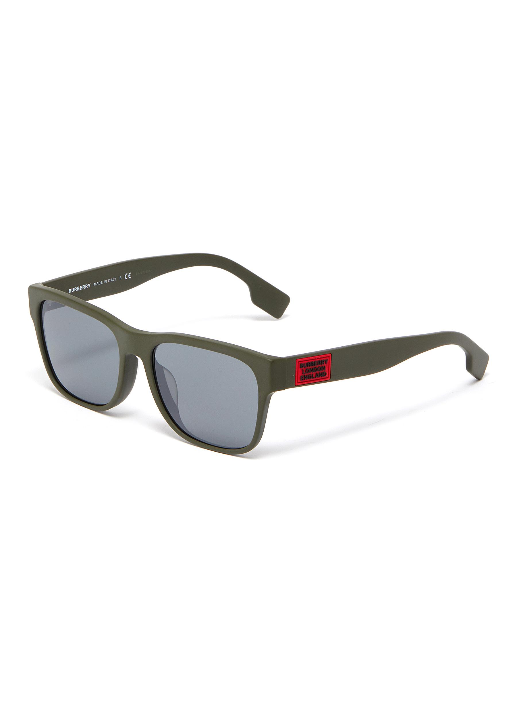 burberry men's square frame sunglasses