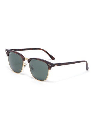 Main View - Click To Enlarge - RAY-BAN - Clubmaster' tortoiseshell effect acetate frame sunglasses