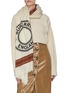 Figure View - Click To Enlarge - BURBERRY - Logo graphic lightweight cashmere scarf