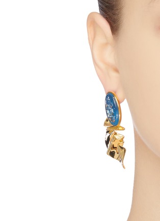 Figure View - Click To Enlarge - EJING ZHANG - 'Martineau' resin stud earrings