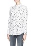 Front View - Click To Enlarge - EQUIPMENT - Star print signature silk shirt