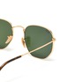 Detail View - Click To Enlarge - RAY-BAN - Metal angular frame sunglasses