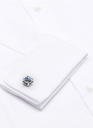 Figure View - Click To Enlarge - TATEOSSIAN - Square rotating gear cufflinks