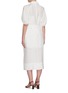Back View - Click To Enlarge - C/MEO COLLECTIVE - 'Go On' contrast acetate buckle belt mid sleeve midi shirt dress