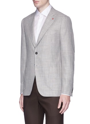 Front View - Click To Enlarge - ISAIA - 'Cortina' wool blend soft blazer