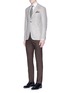 Figure View - Click To Enlarge - ISAIA - 'Cortina' wool blend soft blazer