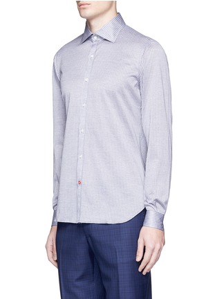 Front View - Click To Enlarge - ISAIA - 'Como' stripe cotton jersey shirt