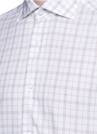 Detail View - Click To Enlarge - ISAIA - 'Milano' check plaid cotton shirt