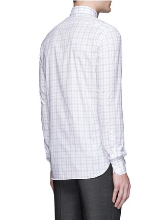 Back View - Click To Enlarge - ISAIA - 'Milano' check plaid cotton shirt