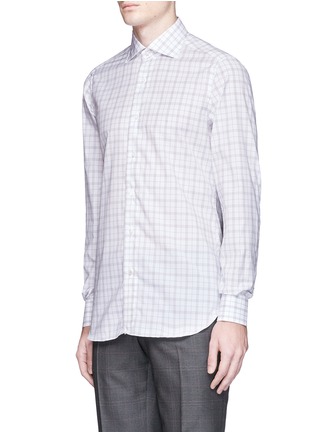 Front View - Click To Enlarge - ISAIA - 'Milano' check plaid cotton shirt