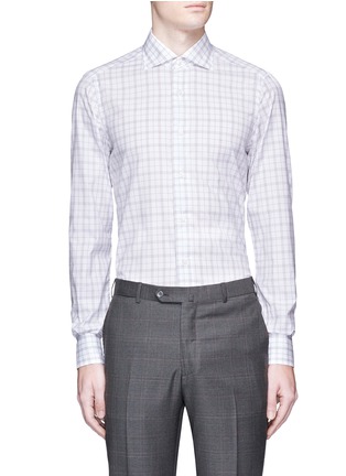 Main View - Click To Enlarge - ISAIA - 'Milano' check plaid cotton shirt