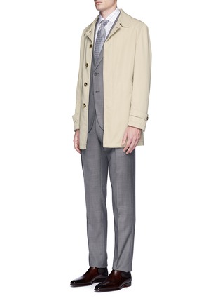 Figure View - Click To Enlarge - ISAIA - 'San Gennaro' cotton blend coat