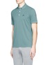 Front View - Click To Enlarge - ISAIA - Coral logo embroidered polo shirt