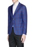Front View - Click To Enlarge - ISAIA - 'Cortina' check plaid wool blazer