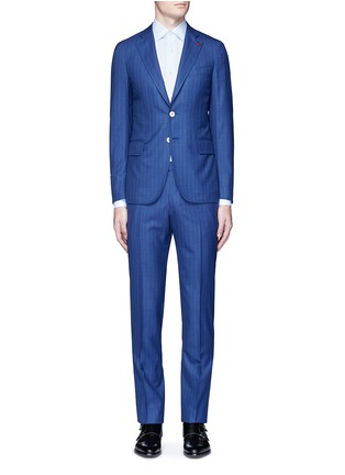 Main View - Click To Enlarge - ISAIA - 'Cortina' pinstripe wool suit