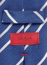 Detail View - Click To Enlarge - ISAIA - Stripe linen-silk tie