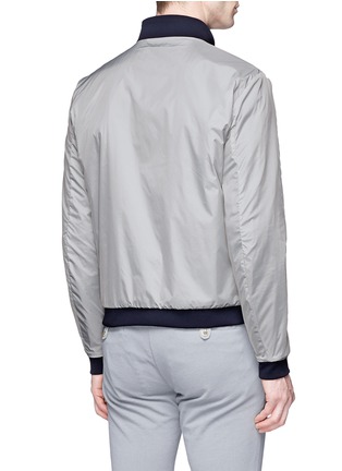 Back View - Click To Enlarge - ARMANI COLLEZIONI - Reversible crinkled jacket