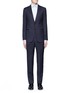 Main View - Click To Enlarge - ARMANI COLLEZIONI - 'T Line' zigzag jacquard virgin wool suit