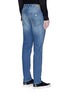 Back View - Click To Enlarge - ARMANI COLLEZIONI - Slim fit medium wash jeans