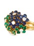 Detail View - Click To Enlarge - PALAIS ROYAL - Van Cleef and Arpels diamond emerald sapphire 18k gold ring