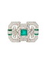 Main View - Click To Enlarge - PALAIS ROYAL - Mauboussin diamond emerald platinum brooch