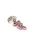 Detail View - Click To Enlarge - PALAIS ROYAL - Mauboussin diamond ruby emerald 18k white gold earrings, bracelet and ring parure