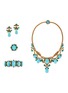Main View - Click To Enlarge - PALAIS ROYAL - Mauboussin turquoise 18k gold earrings, bracelet, ring and necklace parure