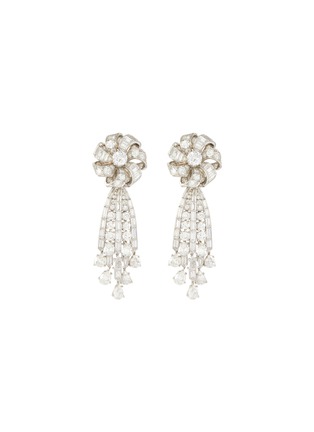 Main View - Click To Enlarge - PALAIS ROYAL - Van Cleef and Arpels diamond platinum earrings