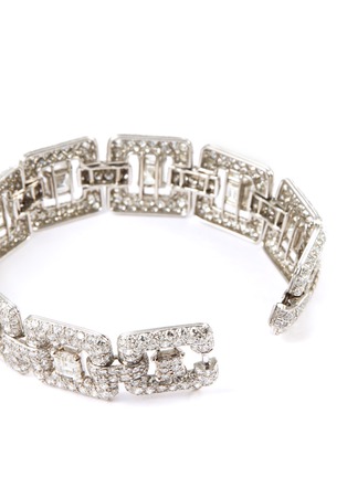 Detail View - Click To Enlarge - PALAIS ROYAL - Van Cleef And Arpels diamond sapphire platinum bracelet
