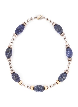 Main View - Click To Enlarge - PALAIS ROYAL - Cartier lapis gold silver bead necklace