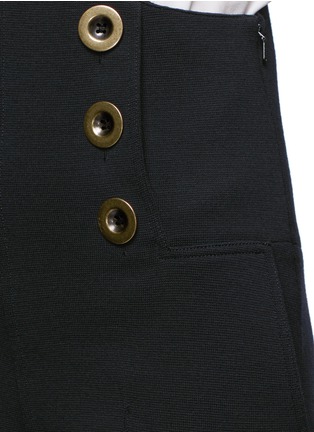 Detail View - Click To Enlarge - CHLOÉ - Button virgin wool dungarees