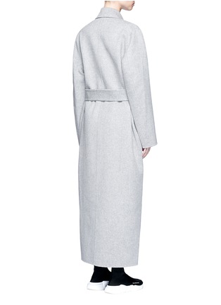 Back View - Click To Enlarge - ACNE STUDIOS - 'Lova' belted long wool-cashmere felt coat