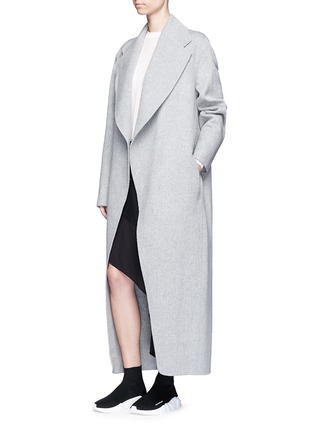 Figure View - Click To Enlarge - ACNE STUDIOS - 'Lova' belted long wool-cashmere felt coat