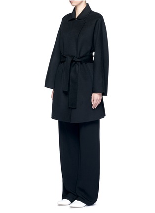 Front View - Click To Enlarge - MS MIN - Belted wool coat