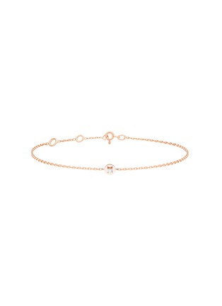 Main View - Click To Enlarge - OFÉE - ‘Only' diamond 18k rose gold charm bracelet