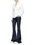 Figure View - Click To Enlarge - STELLA MCCARTNEY - Contrast stitching jacket