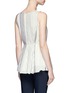 Back View - Click To Enlarge - THE ROW - 'Insa' stripe tie waist satin sleeveless top