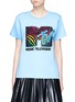 Main View - Click To Enlarge - MARC JACOBS - x MTV Sequin logo embroidered bonded T-shirt