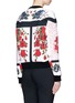 Back View - Click To Enlarge - ALEXANDER MCQUEEN - Floral tablecloth print neoprene sweatshirt