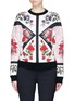Main View - Click To Enlarge - ALEXANDER MCQUEEN - Floral tablecloth print neoprene sweatshirt